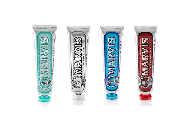 Классическая зубная паста Periodontal Care 85 мл*4 Marvis, three-piece set: soft mint toothpastes 75ml+strengthened bright white toothpastes 85ml+jasmine-scented toothpastes 85ml — фото 2