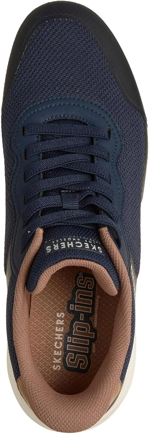Мужские кроссовки Skechers UNO Flex Step N Knit, темно-синий — фото 3