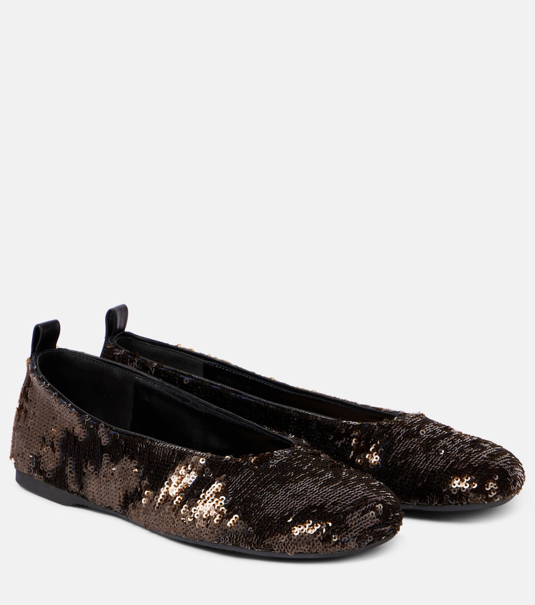 Балетки с блестками JW Anderson, Gunmetal