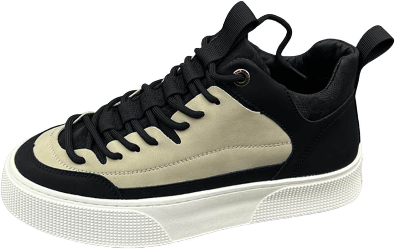 

Продвинутые кроссовки с цветовой блокировкой среднего верха, стильная повседневная обувь - подходит для прогулок на улице, тренировок в спортзале и ежедневных поездок Aokisx, бежевый