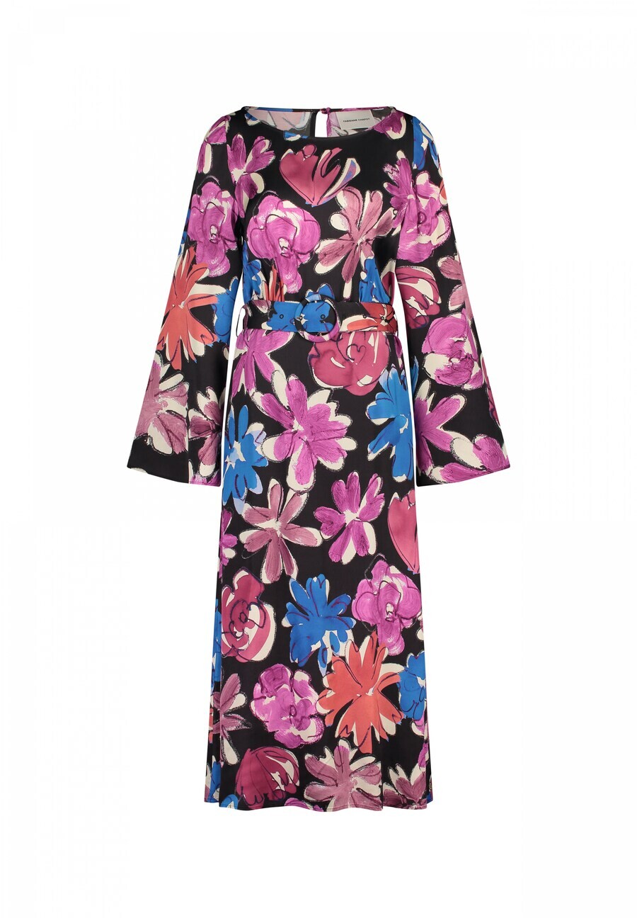 

Платье миди Fabienne Chapot Dress, цвет dark pink