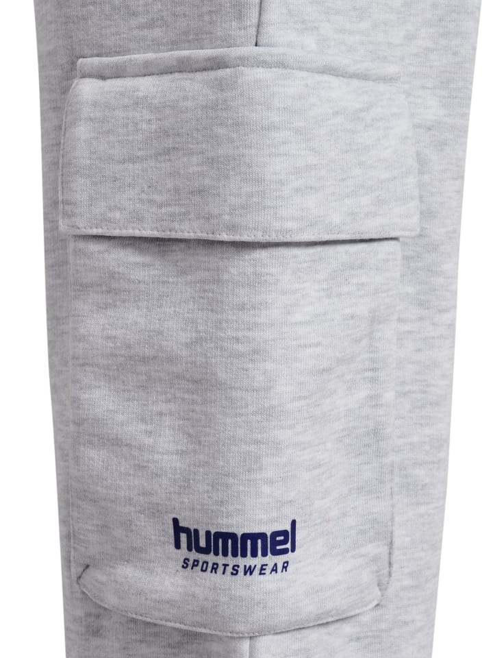 Брюки Hummel с регулируемой талией Hmljr Loose Girls в цвете светло-серый меланж Hummel — фото 3