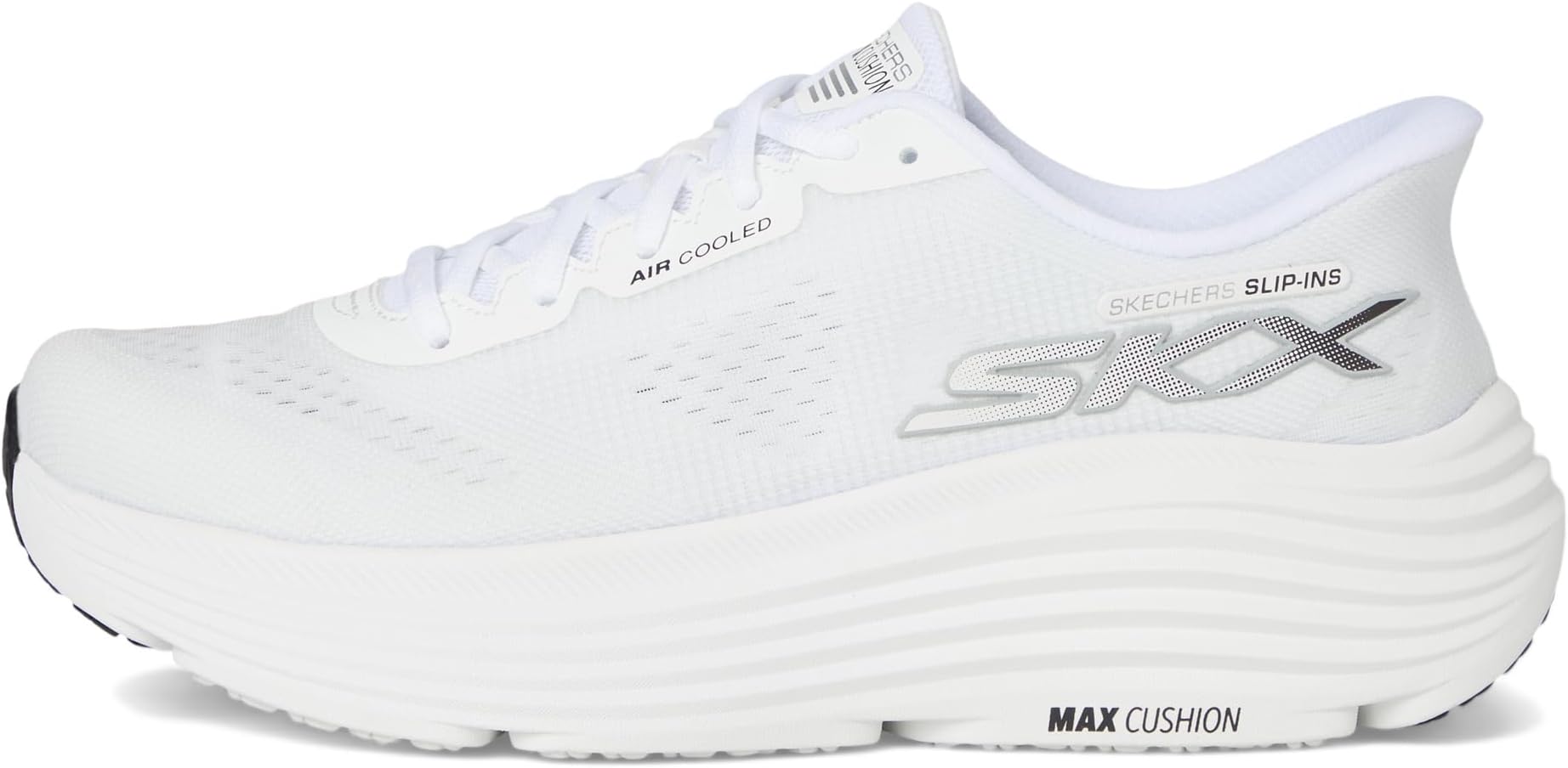 Кроссовки SKECHERS Max Cushioning Endeavour Hallandale Hands Free Slip-Ins, White/Black — фото 4