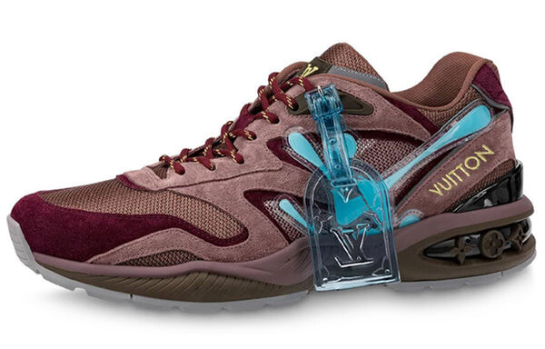 Кроссовки trail sneakers 'burgundy blue' Louis Vuitton, бургундия — фото 2
