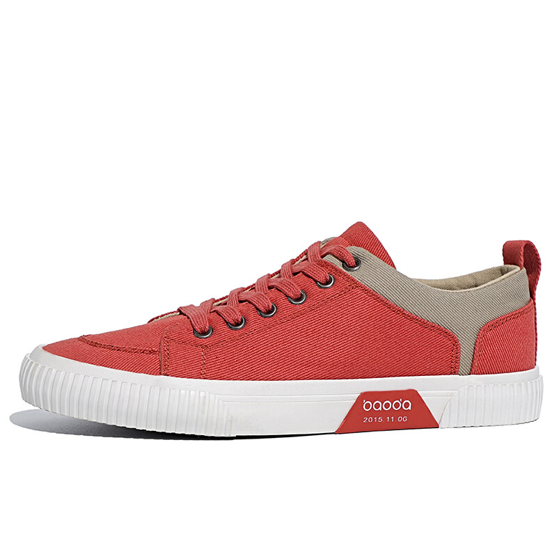 

Кеды Baoda Skateboard Shoes Men Low-Top, кирпично-красный