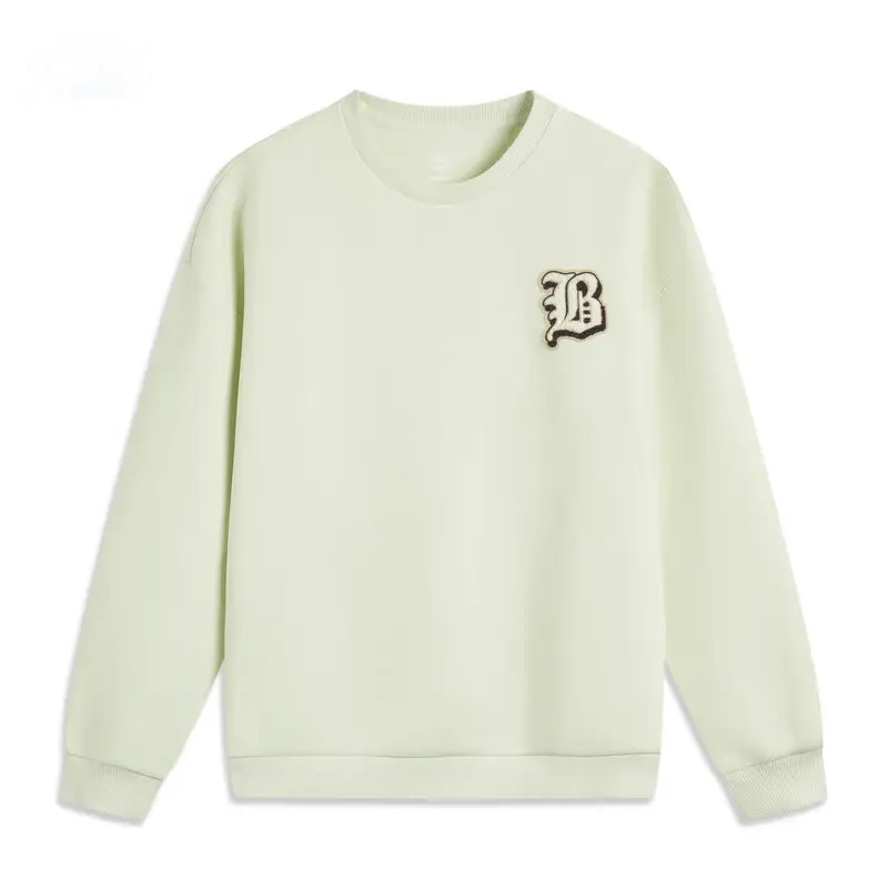 

LINING Толстовка из баскетбольной коллекции мужская мягкая аква-зеленая