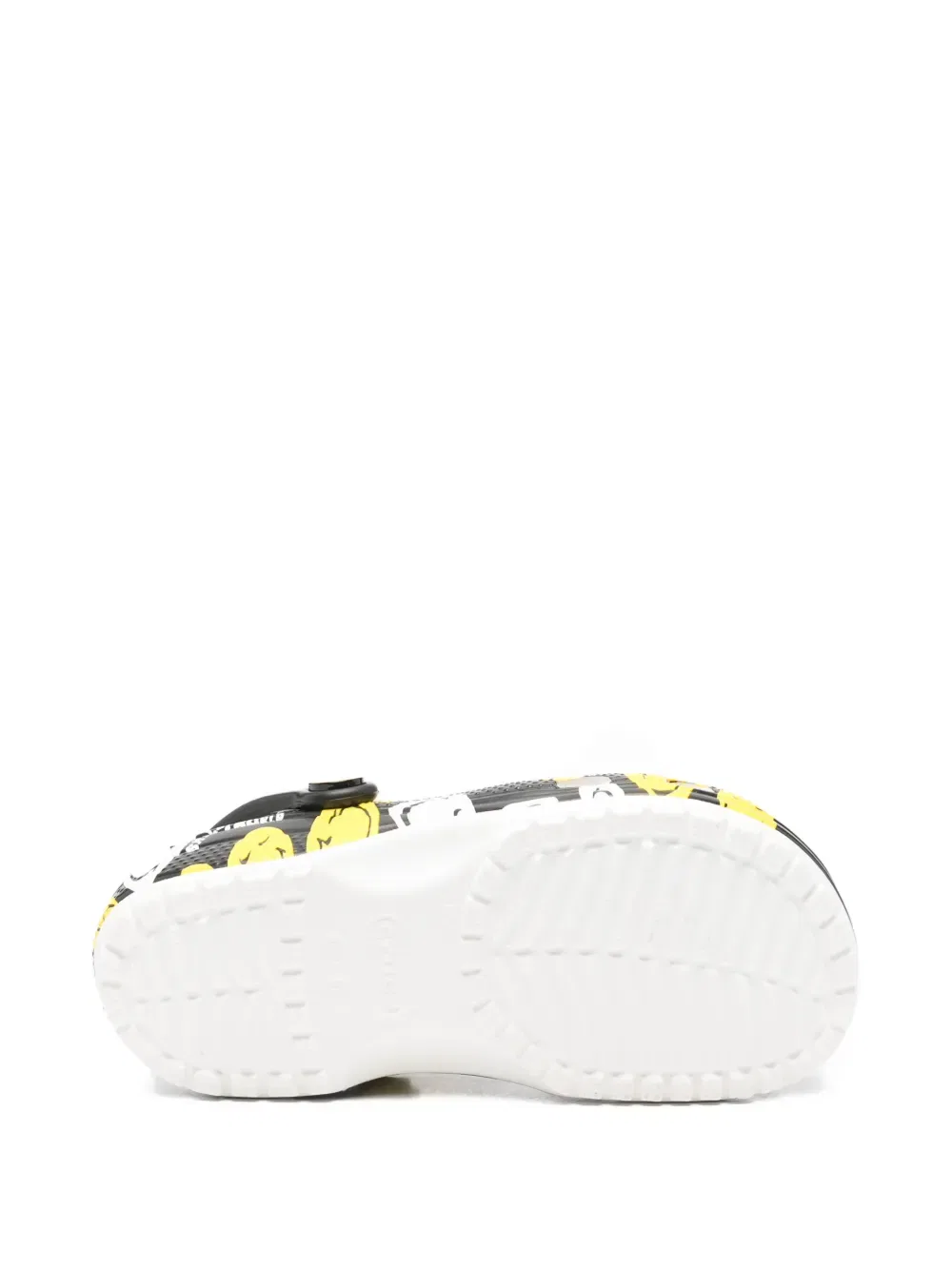 Классические тапочки с рисунком «Улыбающаяся буква К» Crocs Kids, черный — фото 4