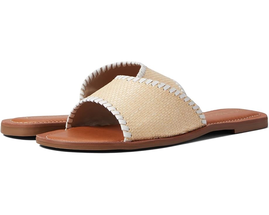 

Сандалии Jack Rogers Scarlett Slide Rattan, цвет Rattan Natural/White