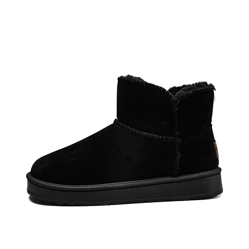 

RBV Утепленные короткие зимние ботинки унисекс черные, цвет Black