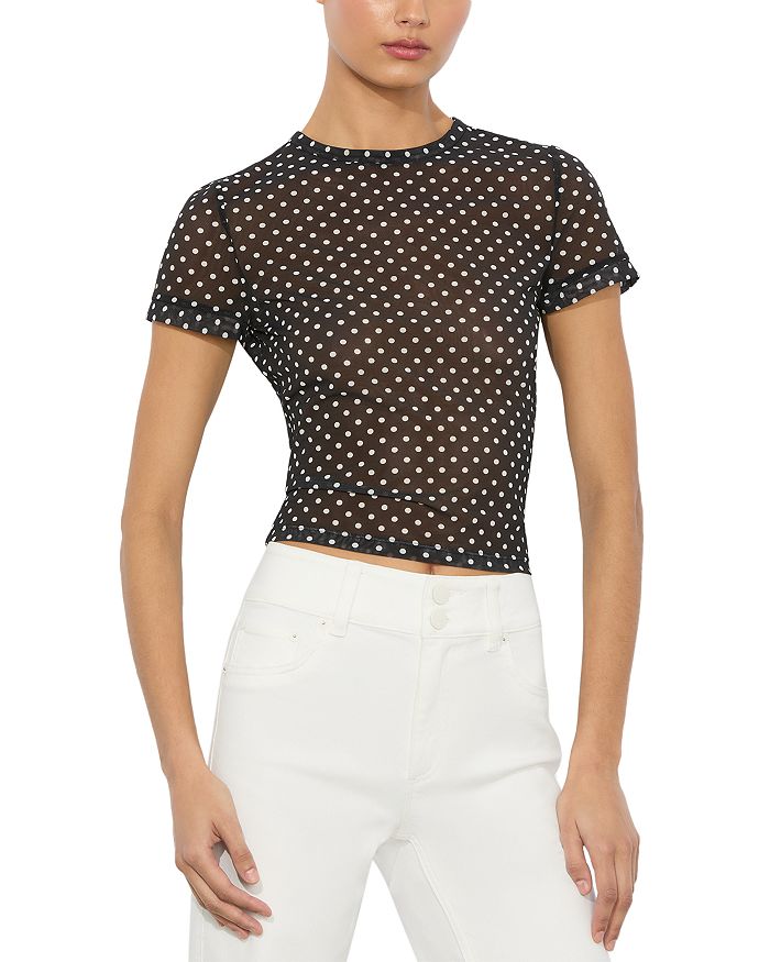 

Футболка с круглым вырезом Tess Alice and Olivia, черный