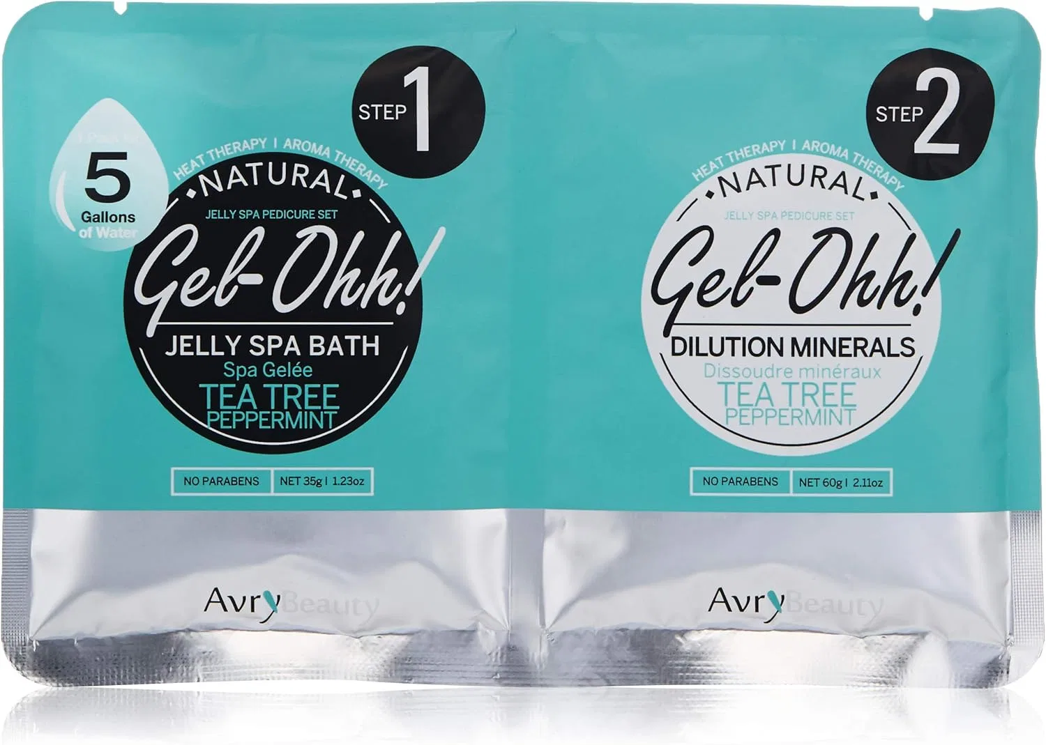 Спа-желе для ног AvryBeauty Gel-Ohh с чайным деревом и мятой Avrybeauty