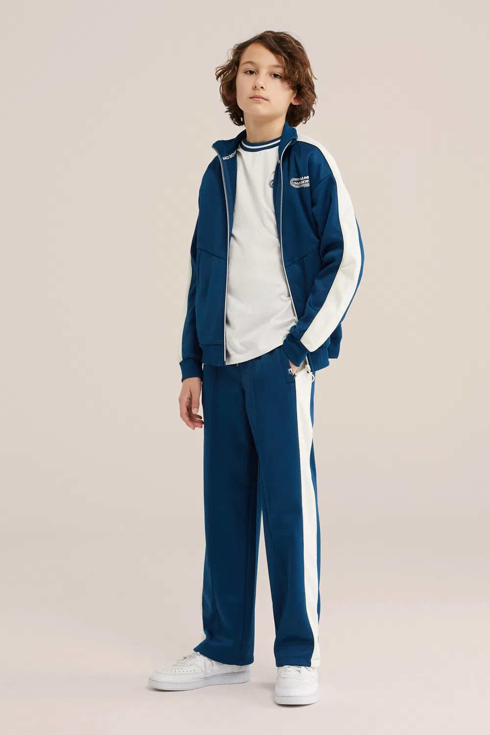 Толстовка на молнии We Fashion, Navy — фото 4
