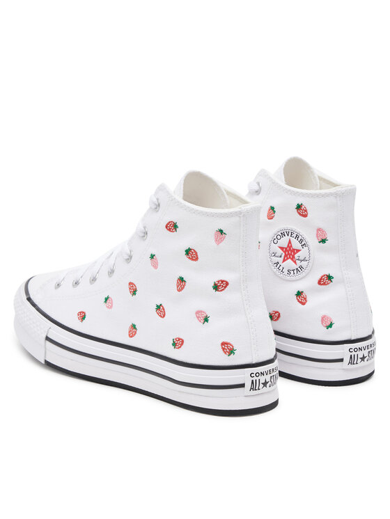 Тканевые кроссовки Chuck Taylor Eva Lift Platform A14925C Converse, белый — фото 3