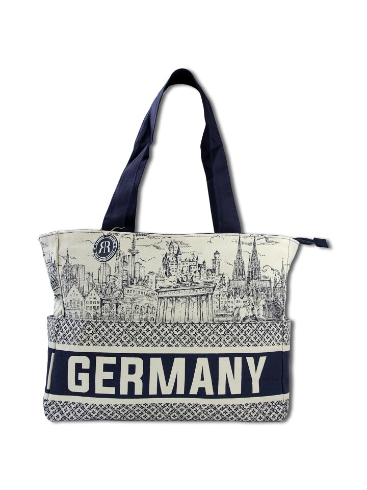 

Наплечная сумка Robin Ruth Schultertasche navy, beige ca. 36cm