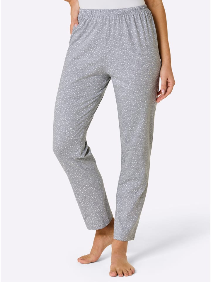 

Пижамные брюки серого меланжа и белого цвета Comtessa