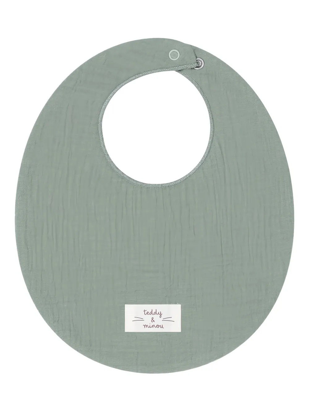 

Двухслойный муслиновый нагрудник TEDDY & MINOU, зеленый