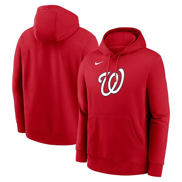 Мужской красный худи с логотипом washington nationals Nike — фото 2