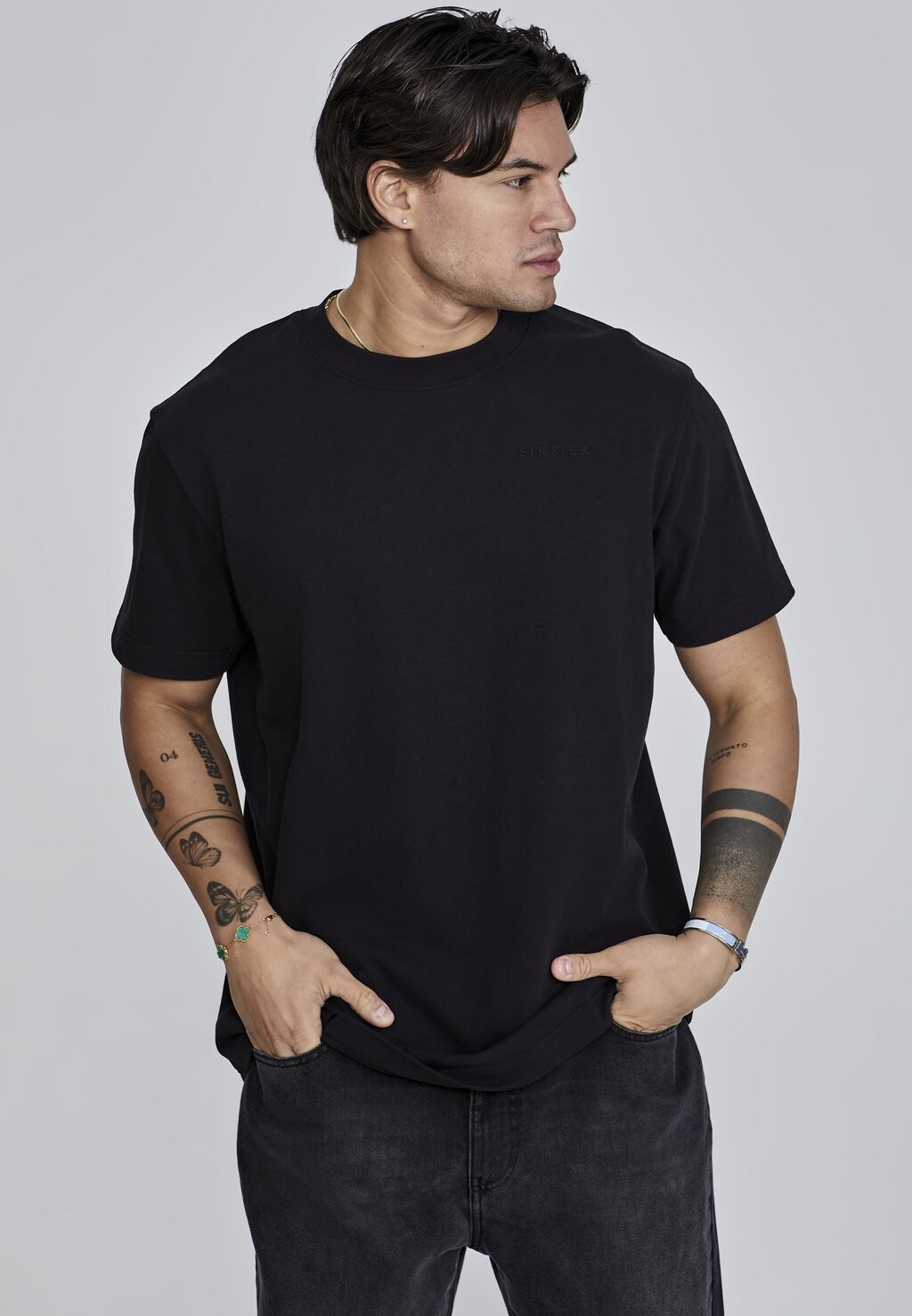

Футболка с принтом FILIGREE SIKSILK, черный
