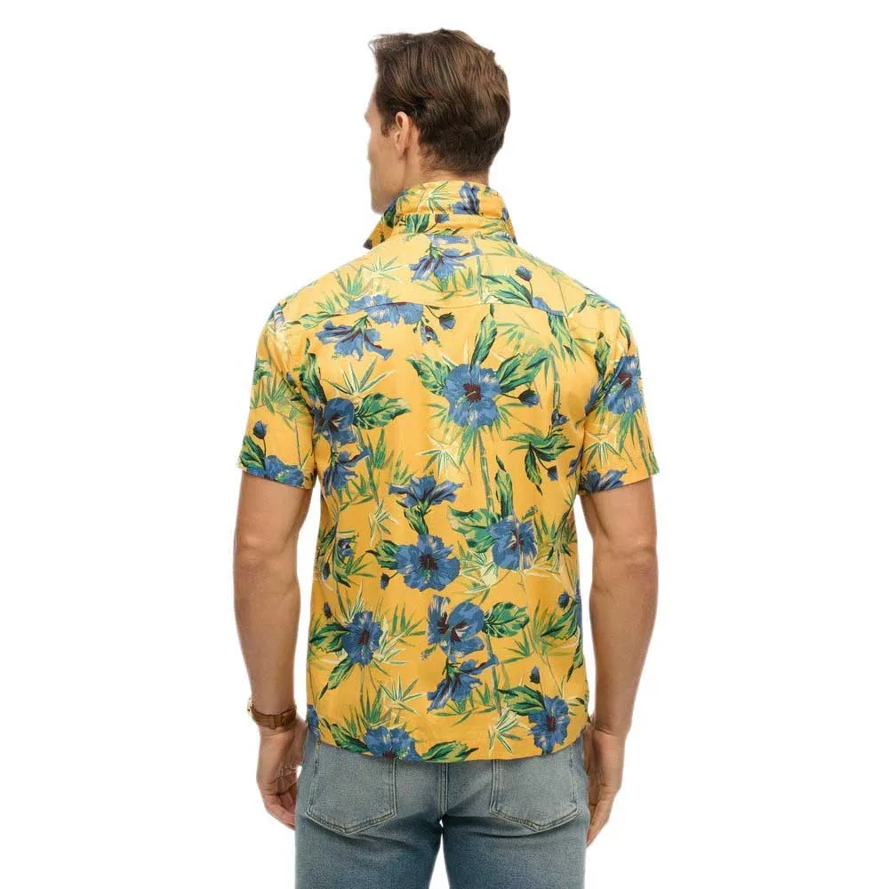 Рубашка с коротким рукавом Superdry Hawaiian Print, желтый — фото 2