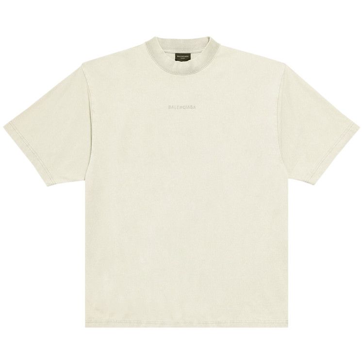 Футболка Balenciaga Medium Fit T-Shirt, Cement Grey