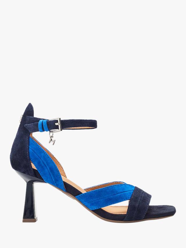 Двухцветные замшевые босоножки livelia на каблуке Moda in Pelle, цвет Cobalt Blue