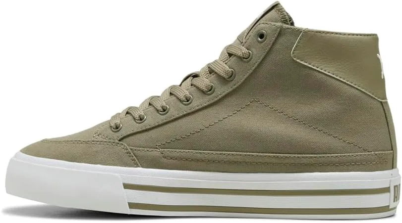 Мужские кроссовки PUMA Court Classic Vulcanized Mid Formstrip с шнуровкой, повседневные - коричневые, коричневый — фото 3