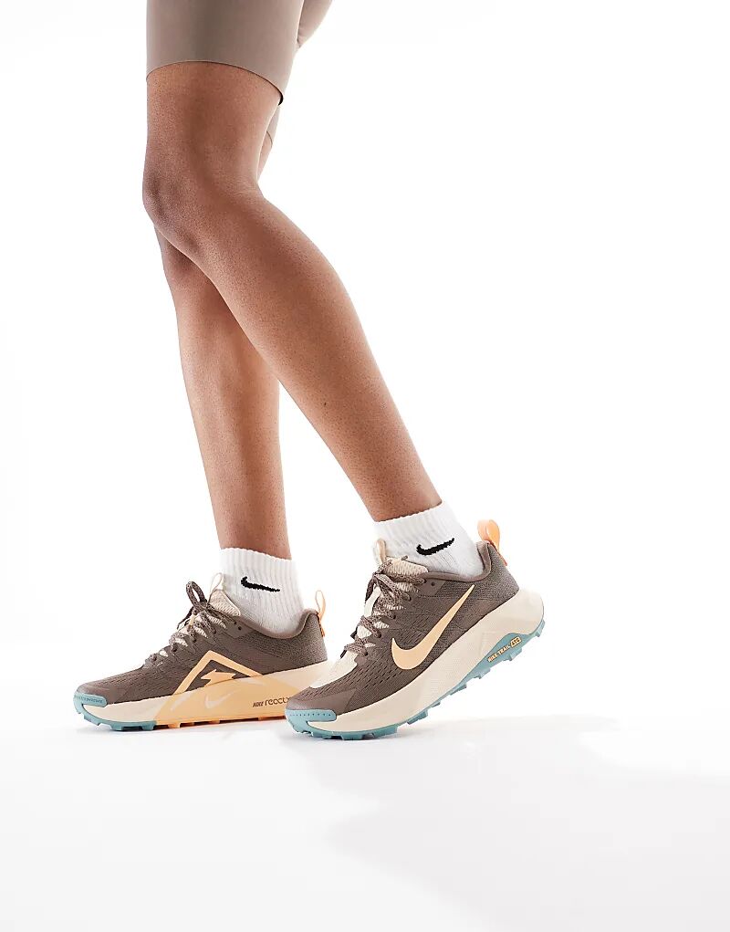 Кроссовки Nike Running ReactX Wildhorse 10 коричневого цвета