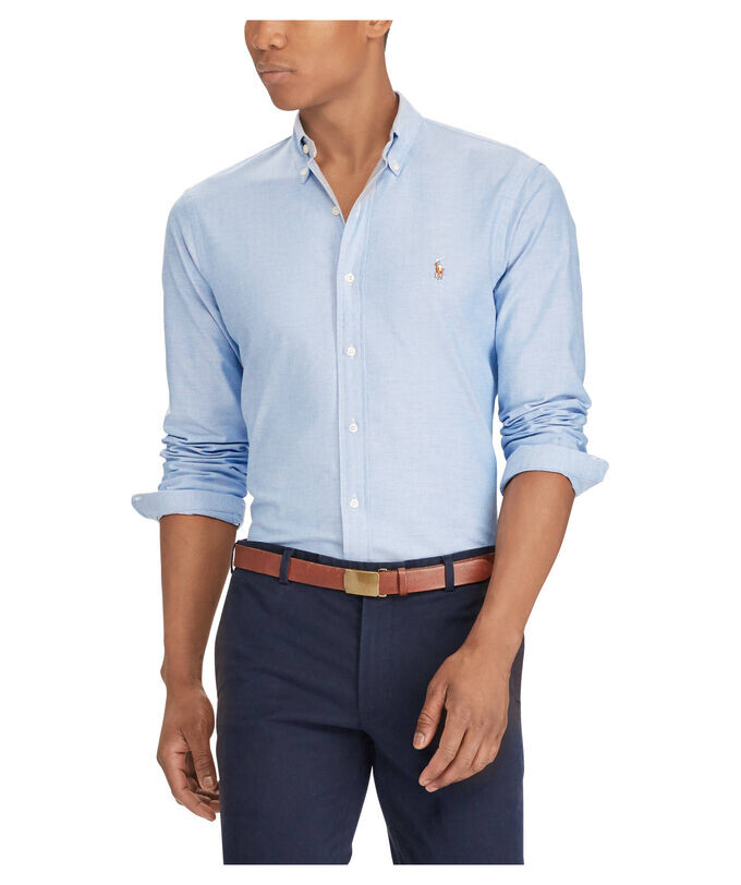 Рубашка "slim fit" с длинным рукавом Polo Ralph Lauren, синий — фото 4