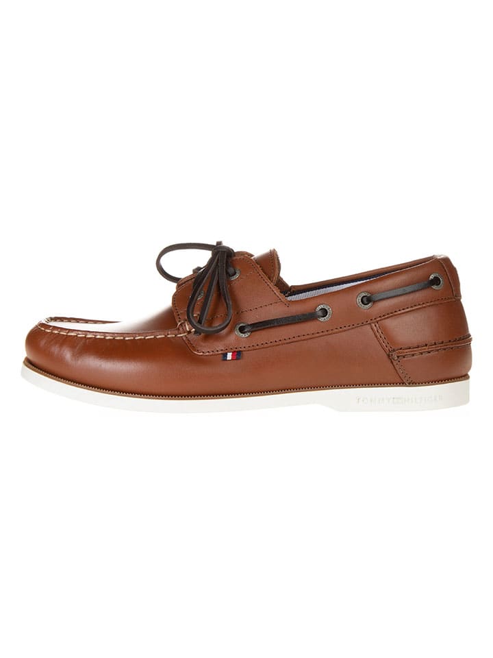 

Tommy Hilfiger Shoes Кожаные мокасины светло-коричневого цвета