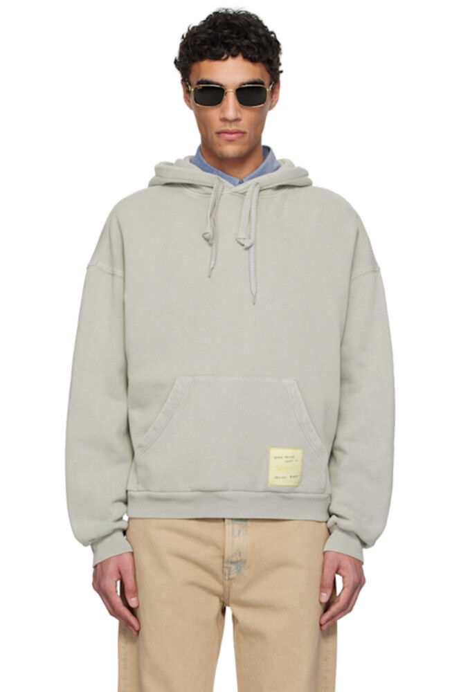 

Толстовка с капюшоном Taupe Patch Washed Axel Arigato
