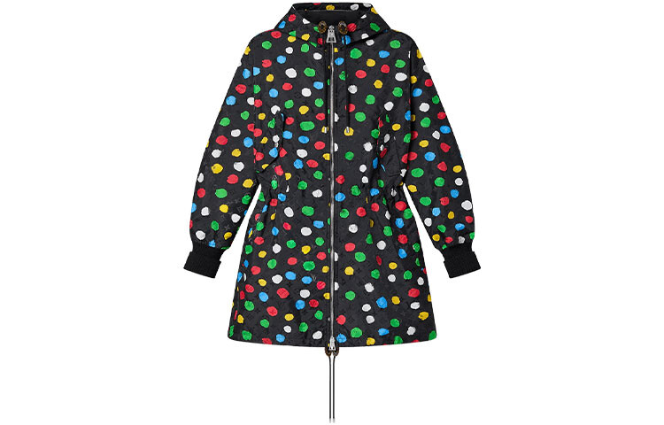 

Пальто Yayoi Kusama X Parka женское черное Louis Vuitton, Черный, Пальто Yayoi Kusama X Parka женское черное Louis Vuitton