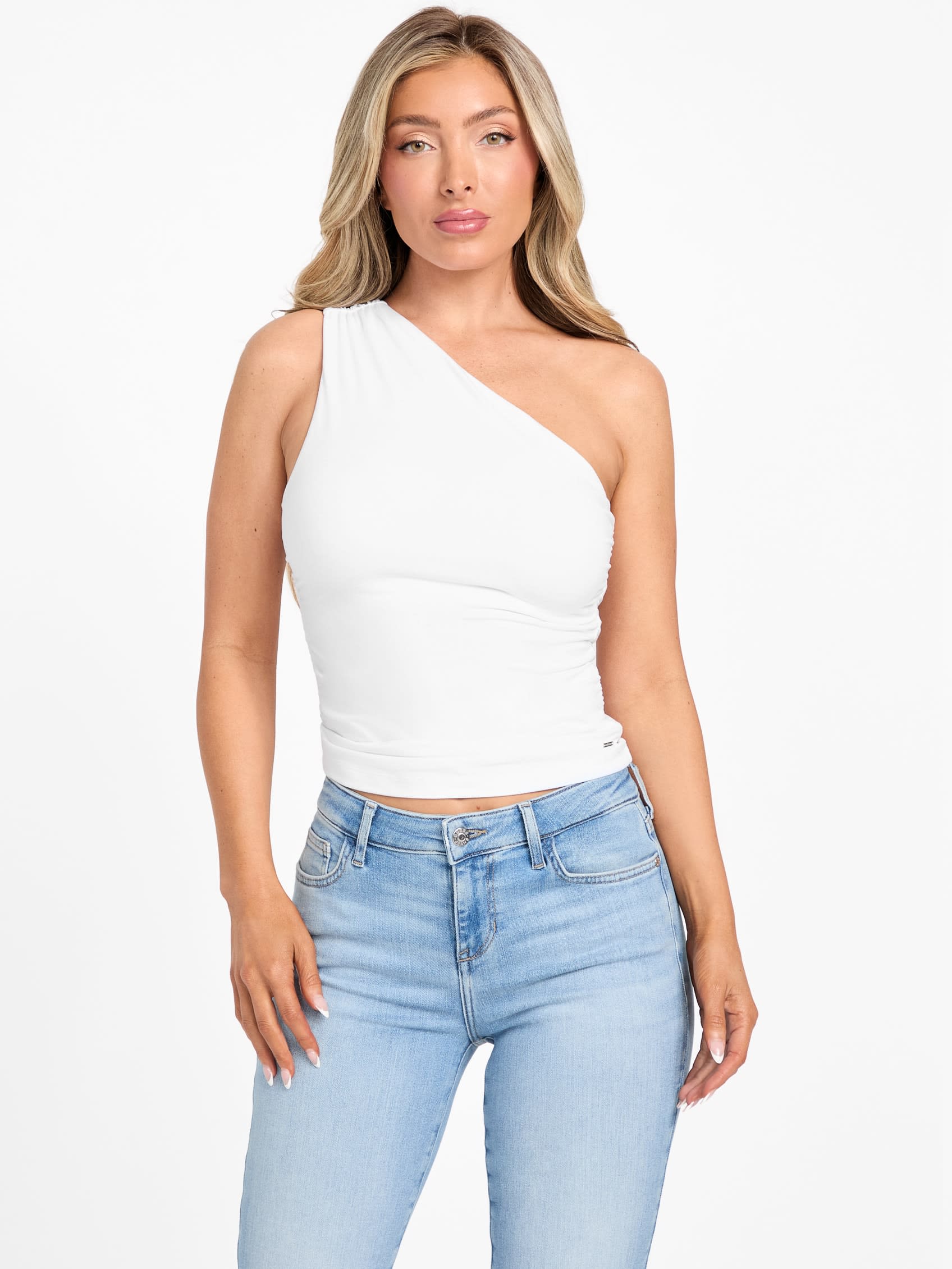 

Майка Belle на одно плечо Guess Factory, Pure White