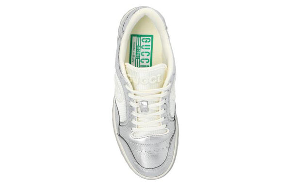 Кроссовки mac80 embroidered sneakers 'white silver' Gucci, белый — фото 4