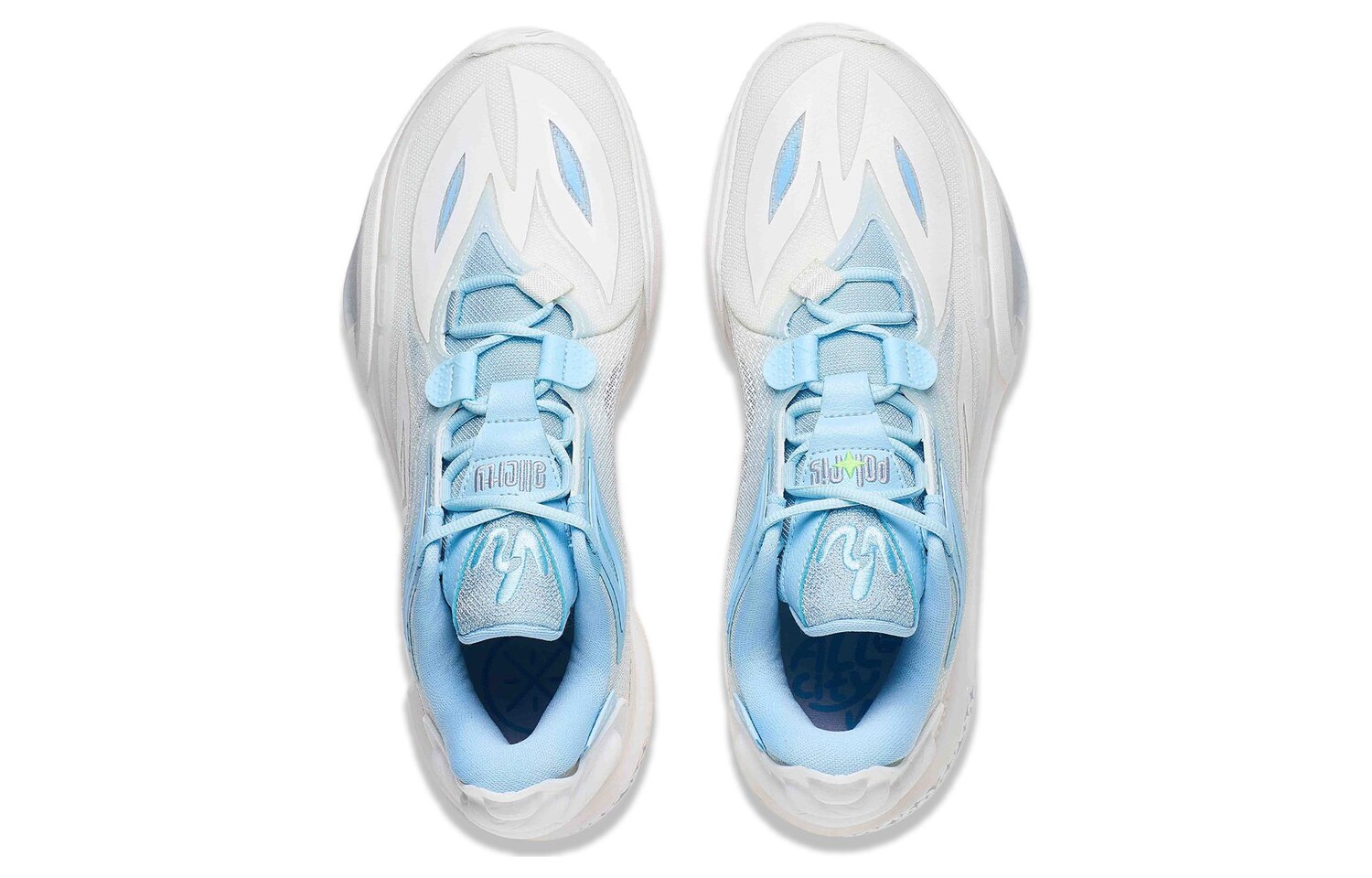 Кроссовки Li Ning Lining City 11 V2 Basketball, белый/голубой — фото 4