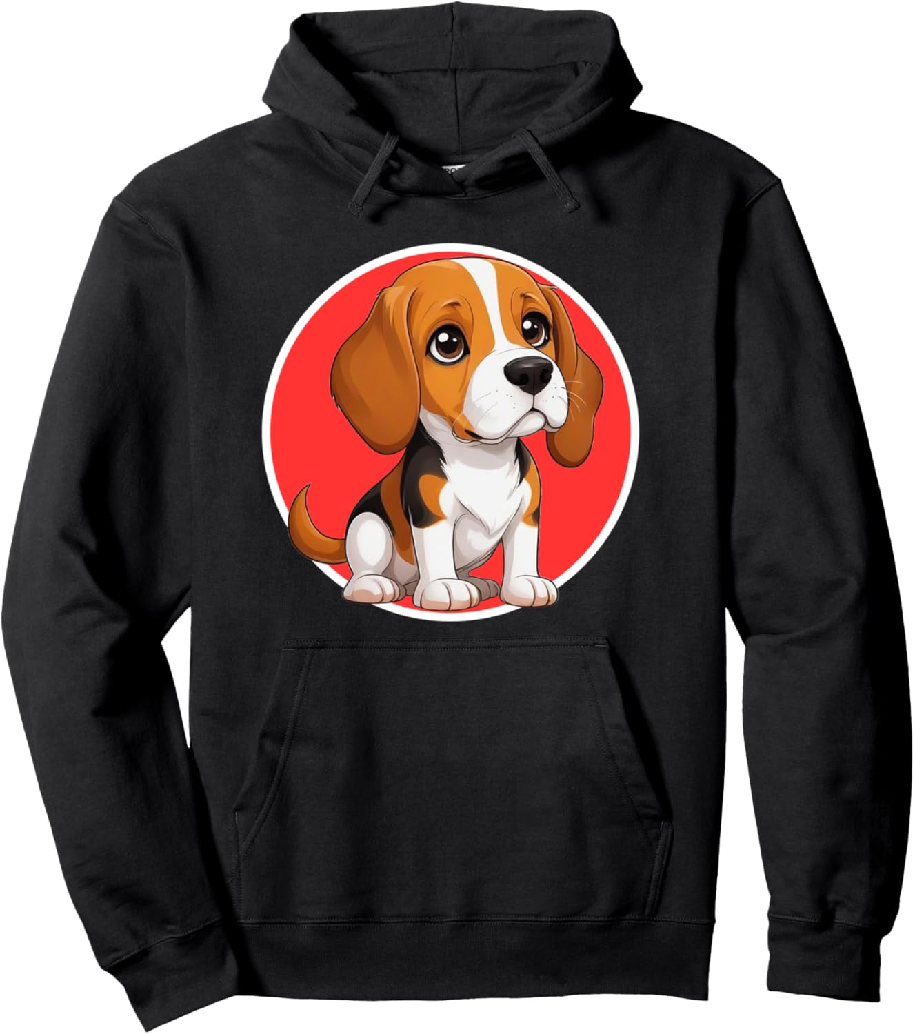 

Милый, счастливый щенок бигля в мультяшном стиле, влюбляющийся друг в друга (худи) Beagle Hound Dog Lovely Sweet Dog Cartoon Hund, черный