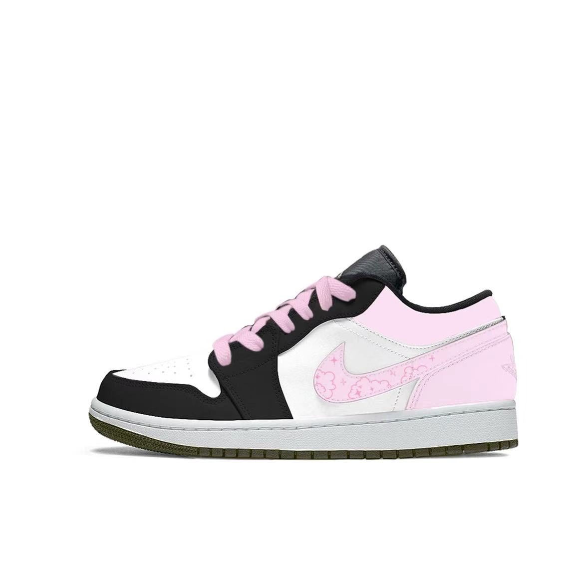 

Air 1 Lotso Leather Slip Resistant, Abrasion Resistant, Breathable низкие детские баскетбольные кроссовки Jordan, розовый