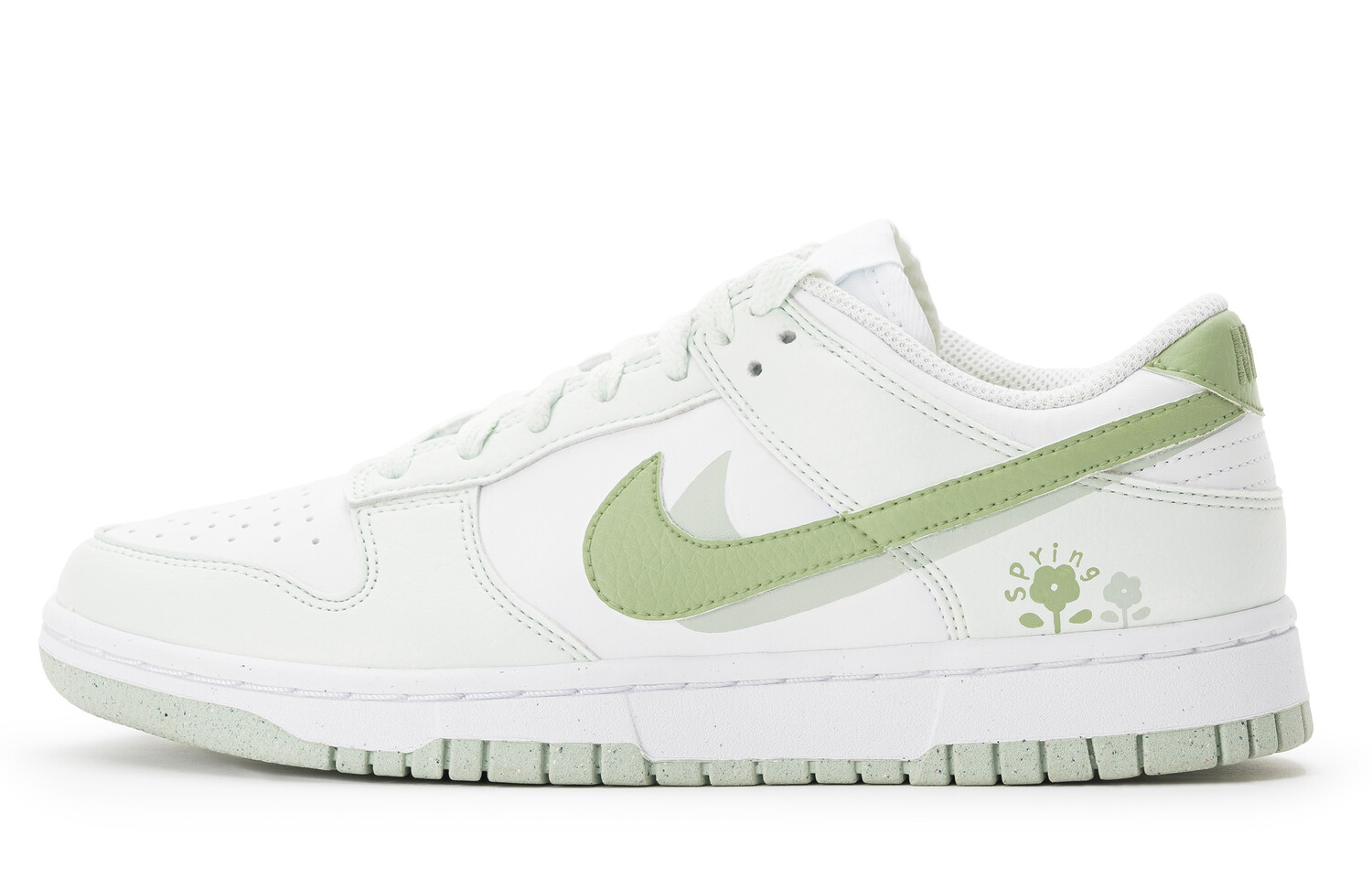 

Кроссовки Nike Dunk Skateboard Shoes Women's Low-Top White/Green, Белый, Кроссовки Nike Dunk Skateboard Shoes Women's Low-Top White/Green