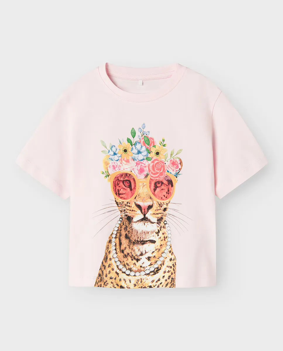 

Футболка с короткими рукавами для девочки name it, розовый