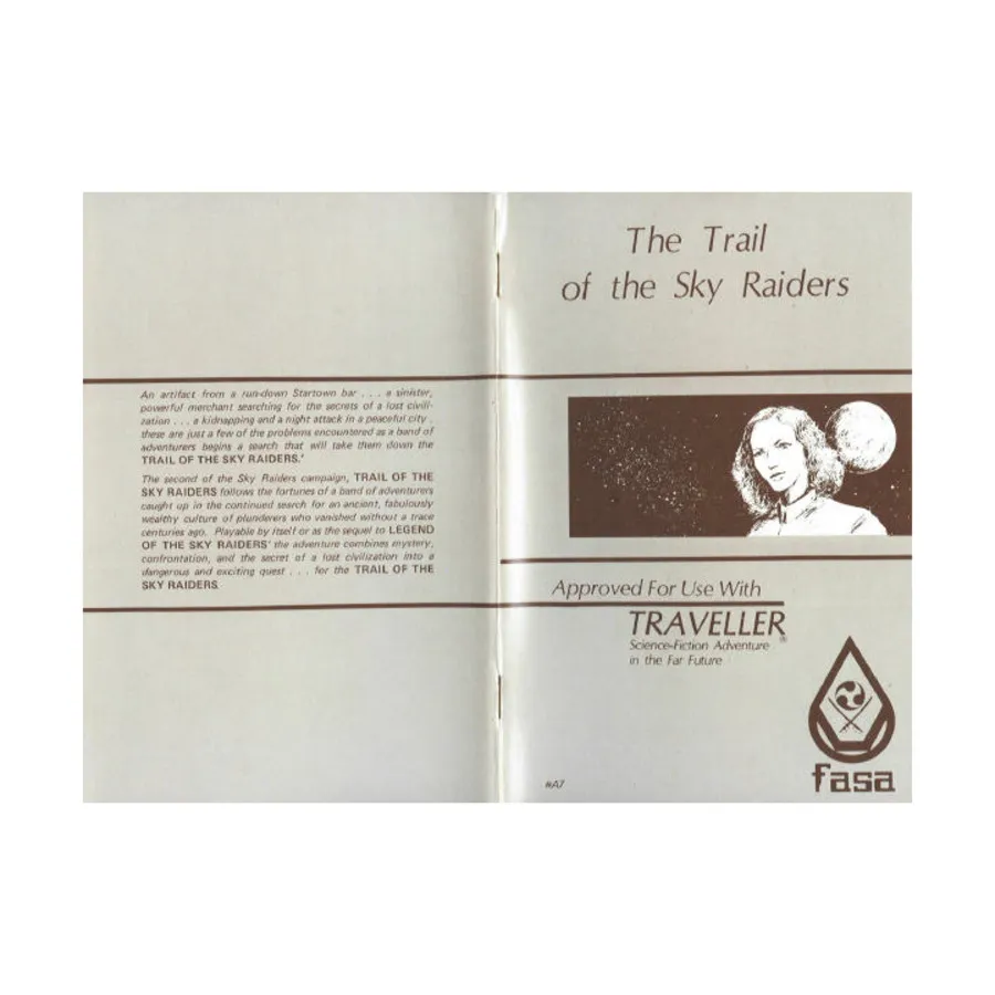 

Модуль Sky Raiders #2 - Trail of the Sky Raiders, Traveller (FASA)