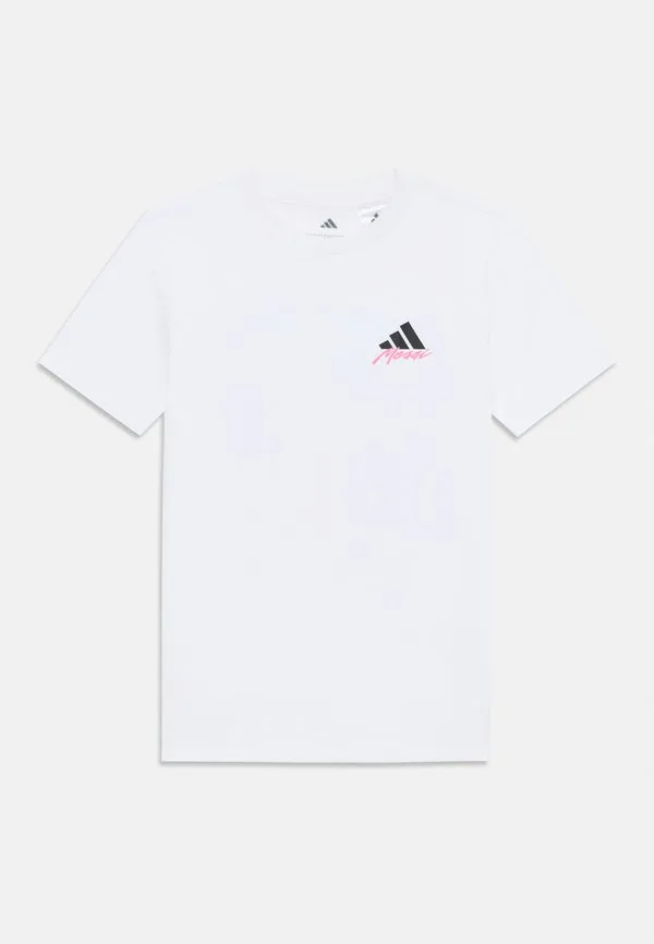 Футболка с изображением месси, детская, спортивная футболка Adidas Performance, White