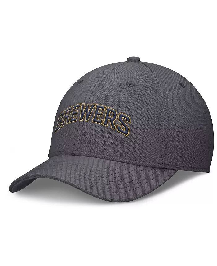 

Мужская серая кепка Milwaukee Brewers Swoosh Performance Flex Nike
