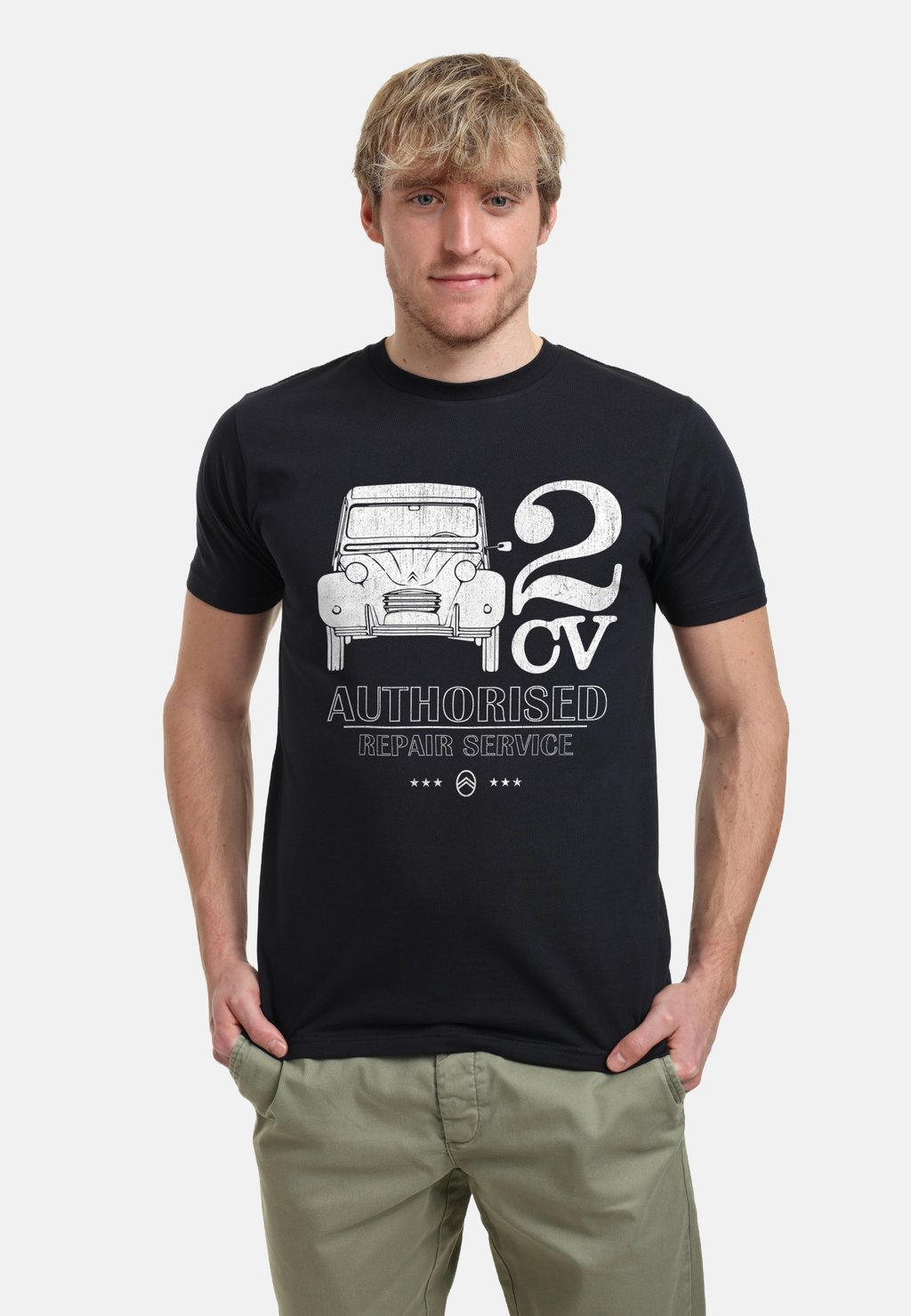

Футболка с принтом CITROEN CV AUTHORISED REPAIR SERVICE LOGO Henry Tiger, темно-синий