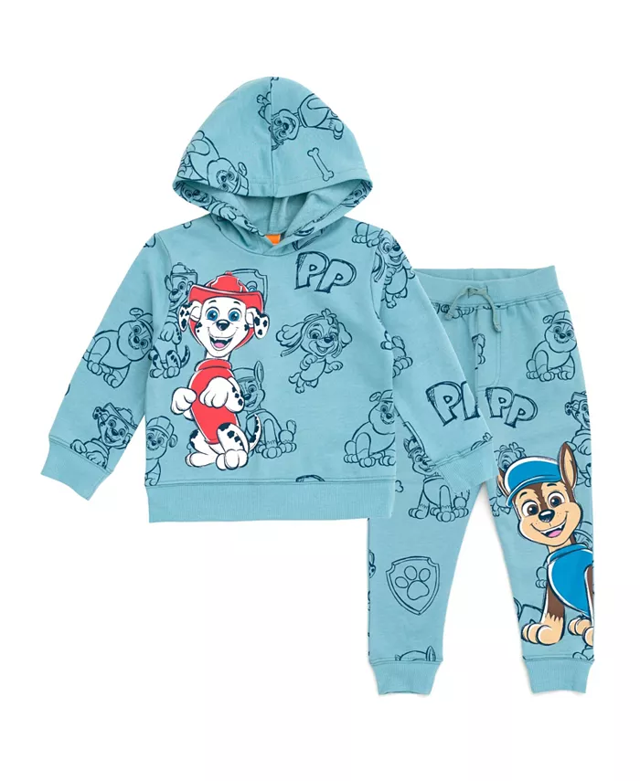 

Комплект для мальчиков: толстовка с капюшоном и брюки из флиса Paw Patrol, синий
