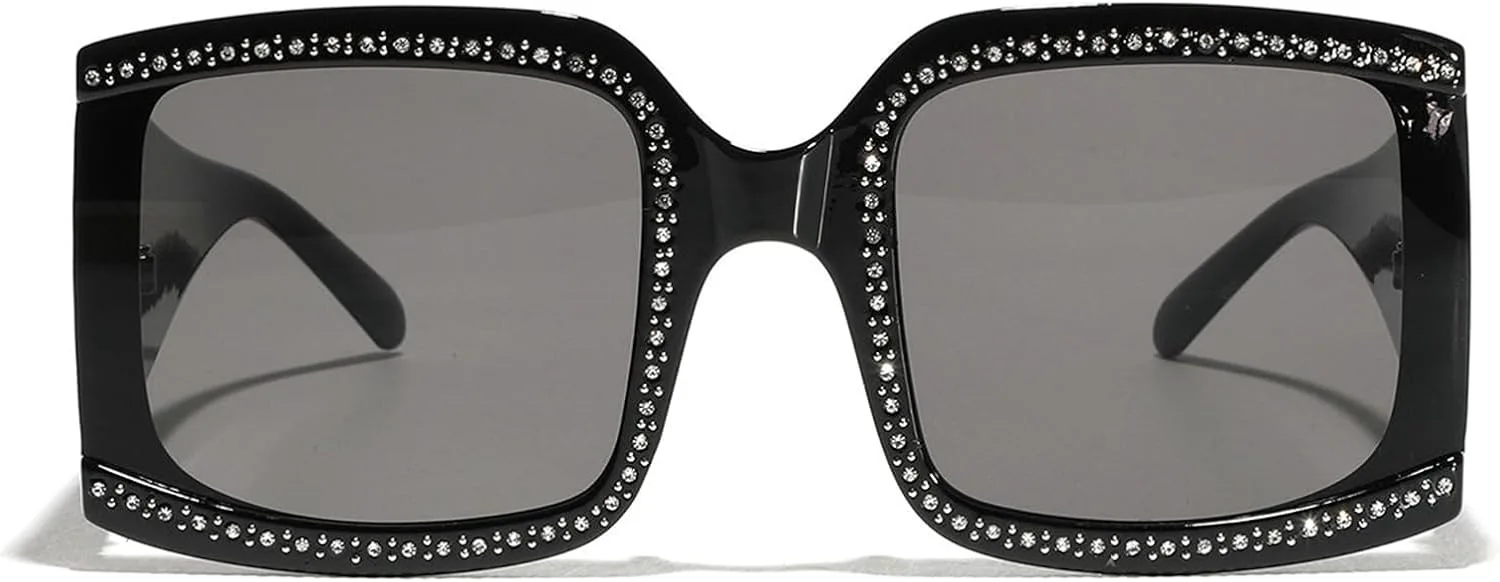 

Женские солнцезащитные очки willochra с блестящими кристаллами, квадратной формы, в стиле панк, с градиентным переходом цвета, украшенные стразами, F27, Black