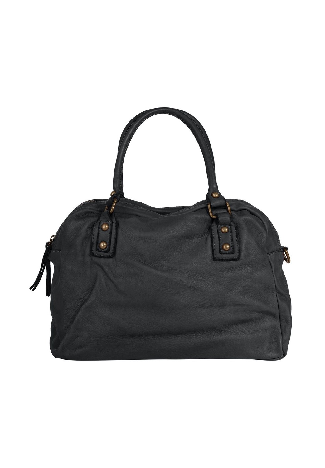 

Шопер, натуральная кожа, сделано в Италии Samantha Look, серый