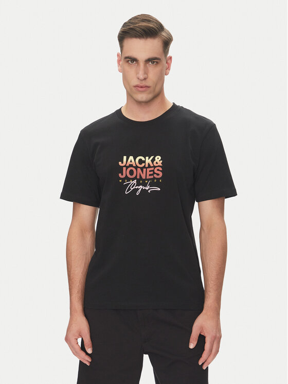 

Футболка обычного кроя Canggu 12281809 Jack&Jones, черный