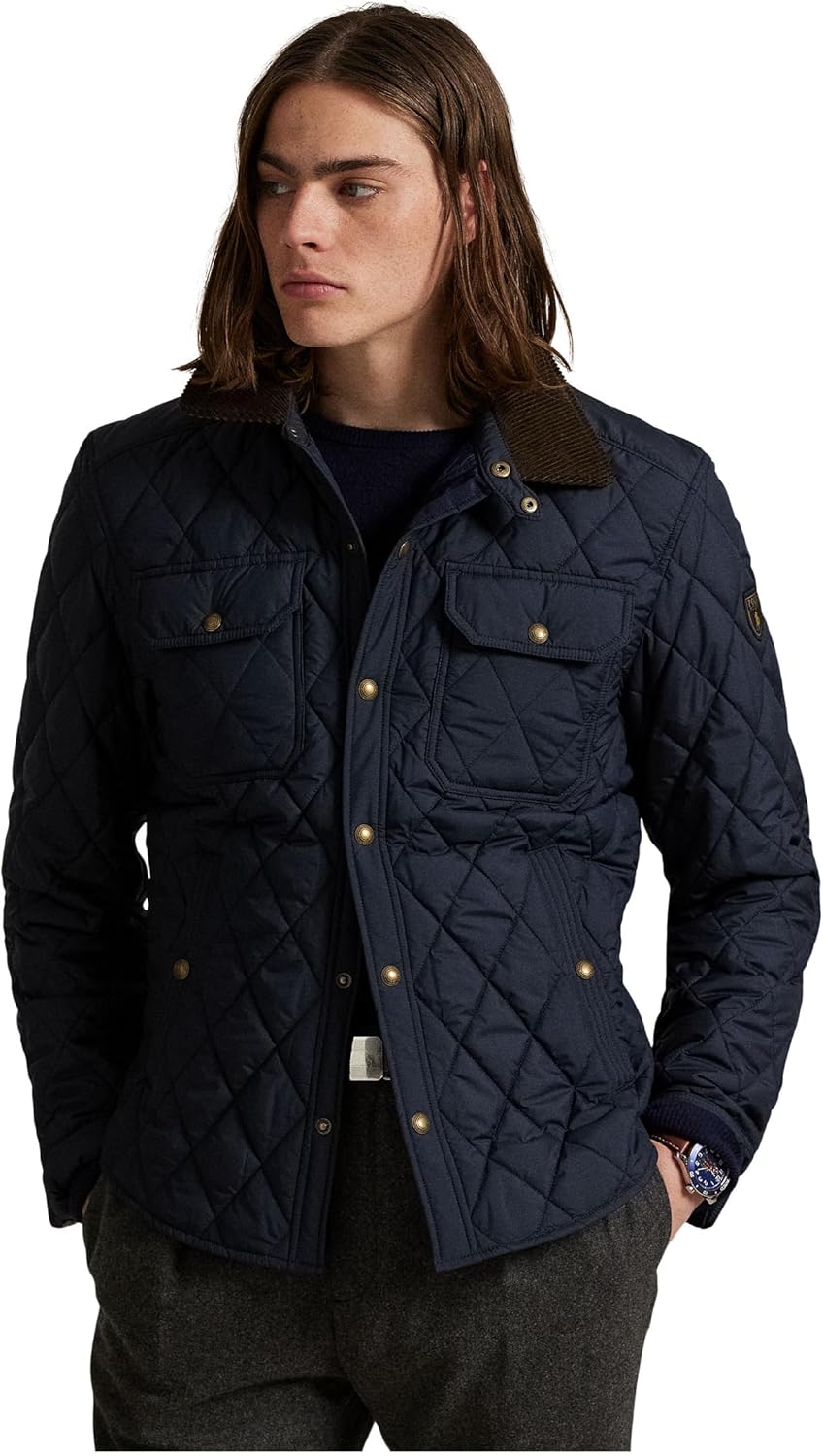 

POLO RALPH LAUREN мужская стеганая куртка Beaton, College Navy