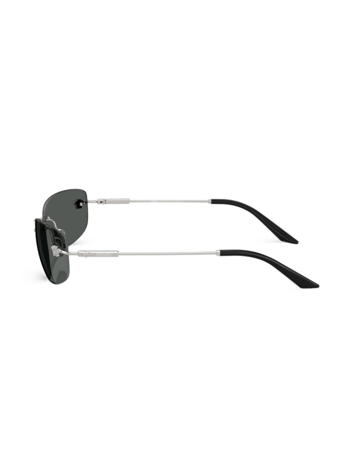 Солнцезащитные очки в прямоугольной оправе Versace Eyewear, серебряный — фото 3