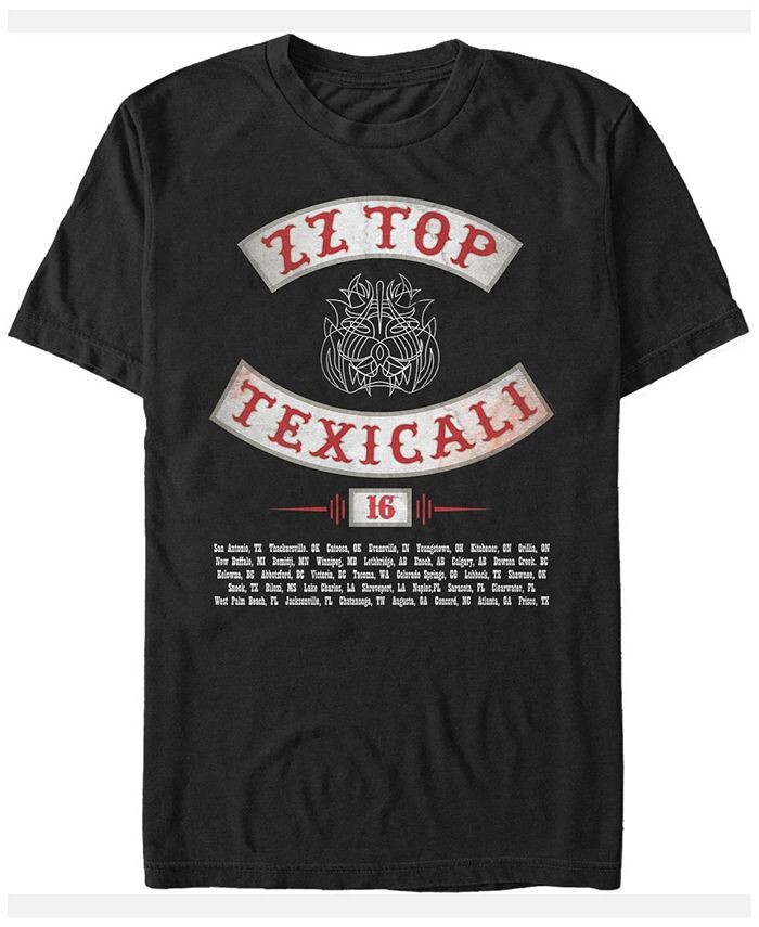 

Мужская футболка ZZ Top Texicali Tour с коротким рукавом Fifth Sun, черный