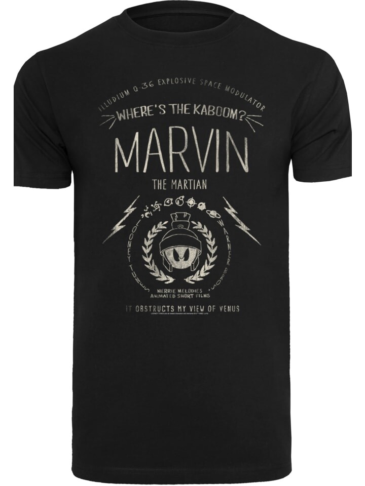 

Футболка F4NT4STIC Looney Tunes Marvin The Martian Wheres The Kaboom, черный
